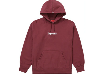 Supreme Box Logo Hooded Sweatshirt (FW21) Plum (WORN)