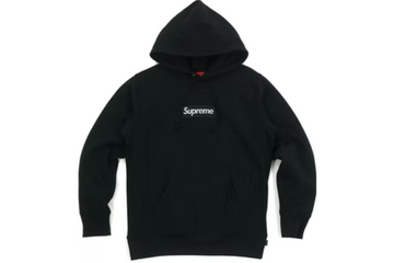 Supreme Box Logo Hooded Sweatshirt Black (WORN)