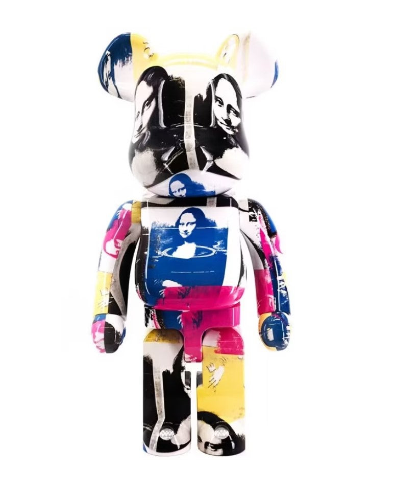 Bearbrick Andy Warhol Double Mona Lisa 1000% Multicolor