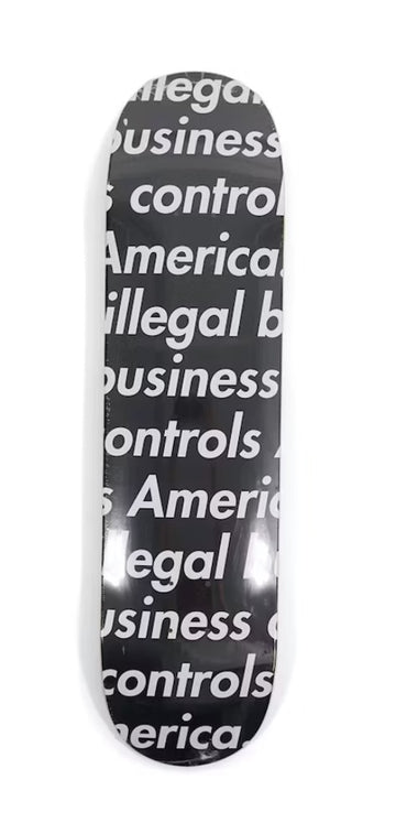Supreme Illegal Business Skateboard Deck Black