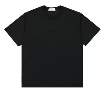 Stone Island Garment Dyed Embroidered Logo T-Shirt 'Black'