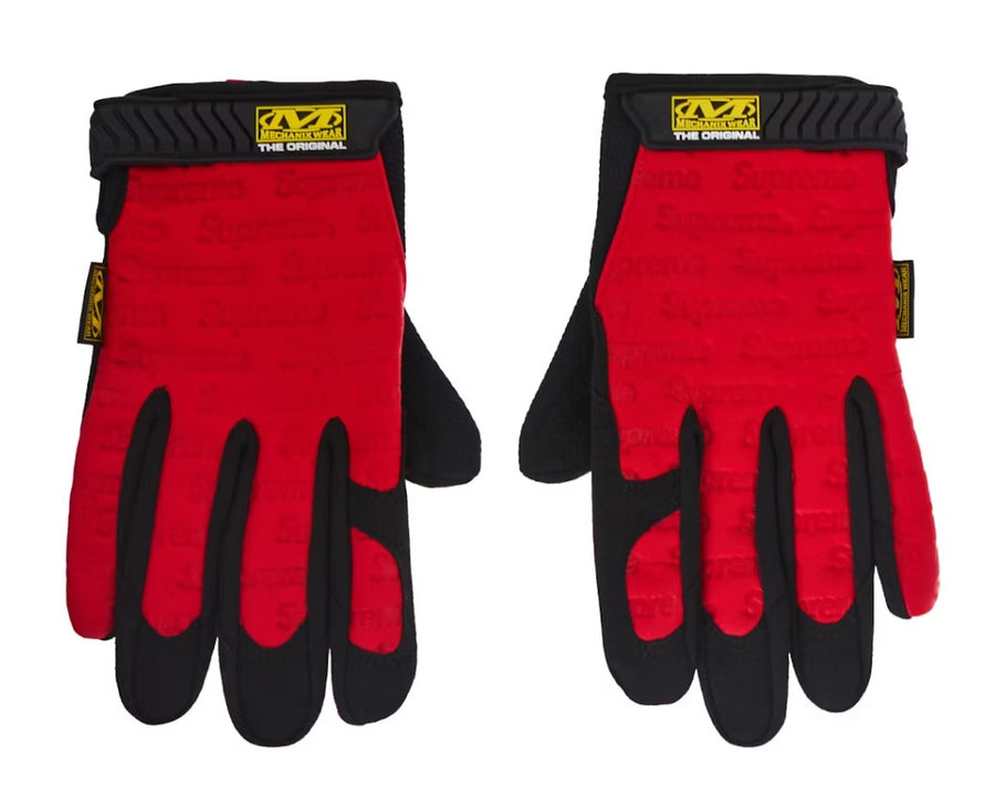 Supreme Mechanix Leather Work Gloves (Red) – RIF LA