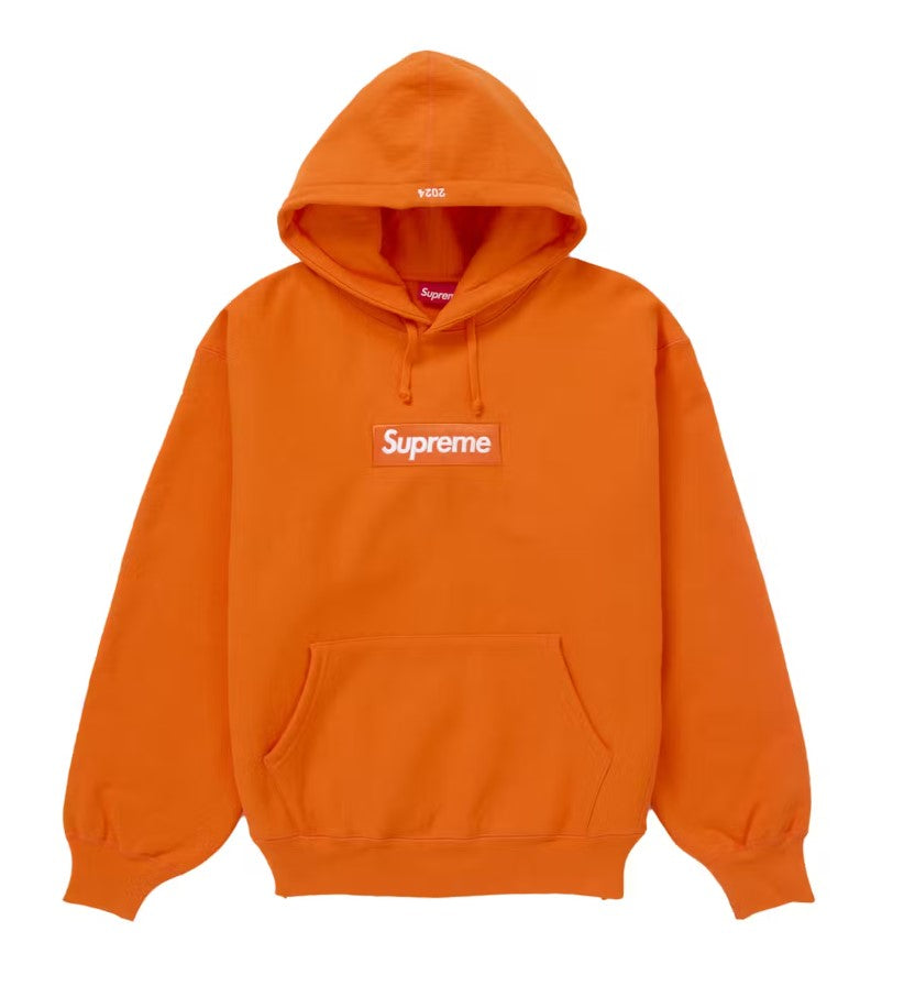 Supreme Box Logo Hooded Sweatshirt Sweatshirt (FW24) Dark Orange (WORN)