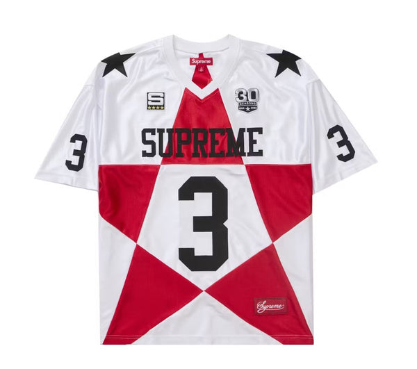 Supreme Star Football Jersey White (WORN) – RIF LA