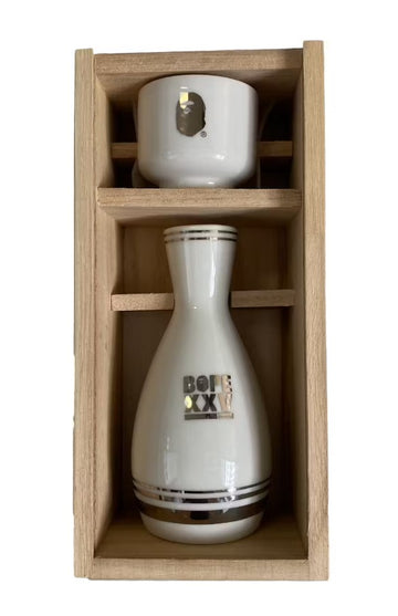 BAPE 25th Anniversary Friends and Family Sake Set White/Gold