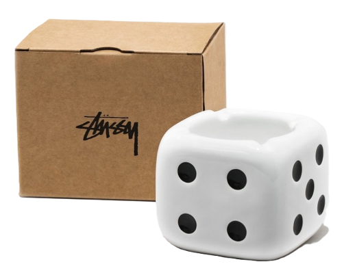 Stussy Ceramic Dice Ashtray White