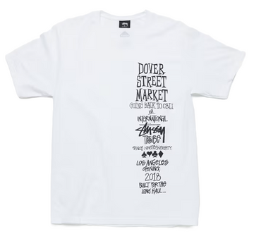 Stussy Dover Street Market LA Opening Tee White