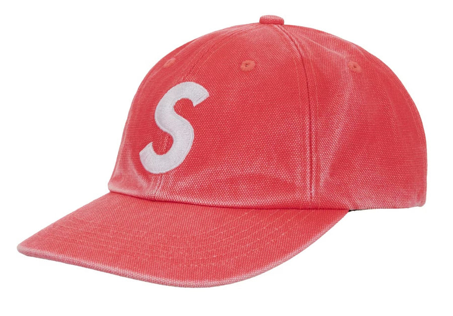 Supreme Pigment Coated Canvas S Logo 6-Panel Orange
