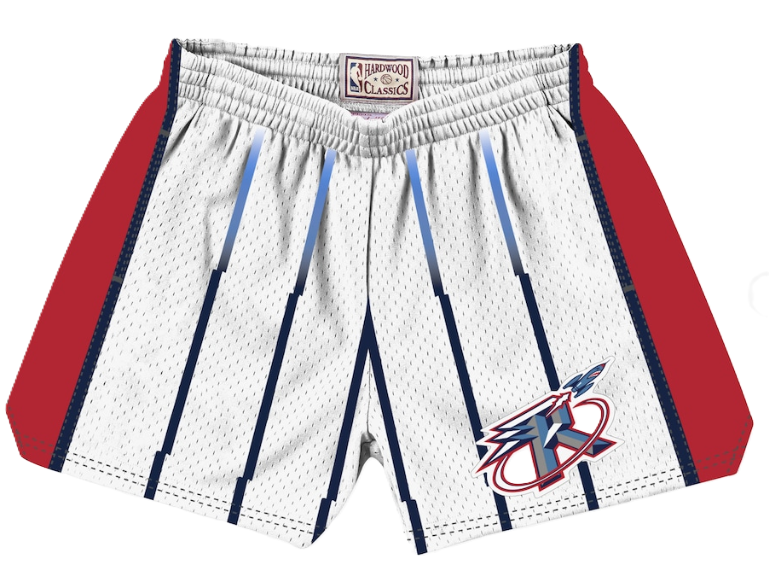 Mitchell & Ness Women's Houston Rockets Jump Shot Shorts White