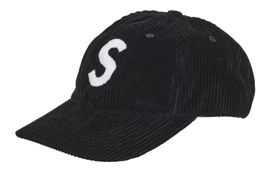 Supreme Corduroy S Logo 6-Panel (FW24) Black – RIF LA