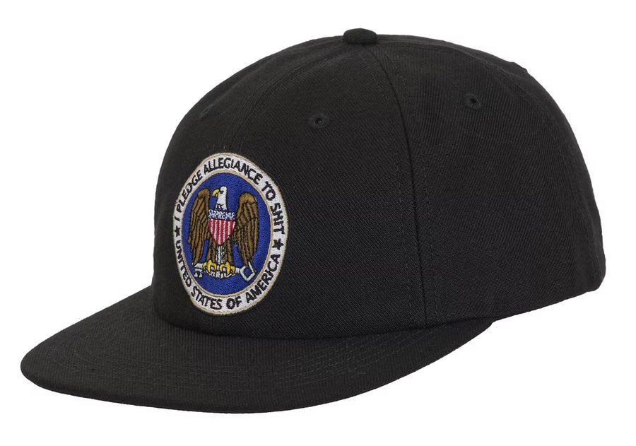 Supreme Pledge Allegiance 6-Panel Cap (FW25) Black – RIF LA