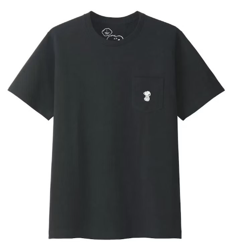 KAWS x Uniqlo x Peanuts Snoopy Pocket Tee (Black) – RIF LA
