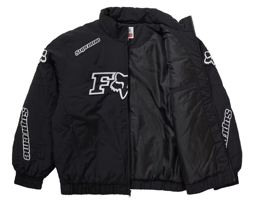 Supreme Fox Racing Puffy Jacket Black – RIF LA