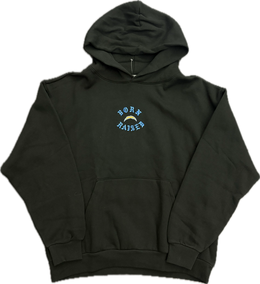 Born X Raised Los Angeles Chargers Hoodie Black