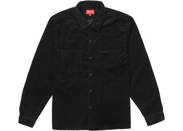 Supreme Corduroy Shirt (FW19) Black (WORN)