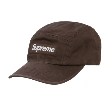 Ashen Washed Chino Twill Camp Cap (FW22) Brown