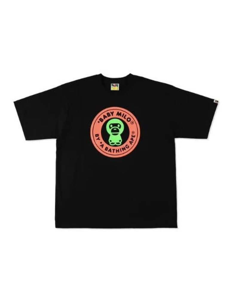 BAPE Neon Milo Busy Works Relaxed Tee Black