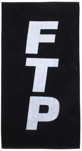 FTP Vertical Logo Towel Black