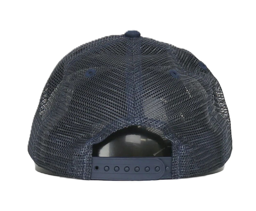 Stussy Low Profile Design Corp Trucker Cap Navy (WORN)