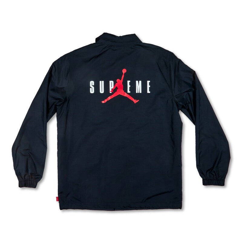 Supreme Jordan Coaches Jacket Black (WORN)