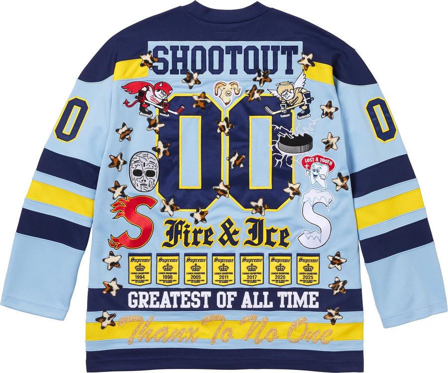 Supreme Fire & Ice Hockey Jersey Light Blue – RIF LA