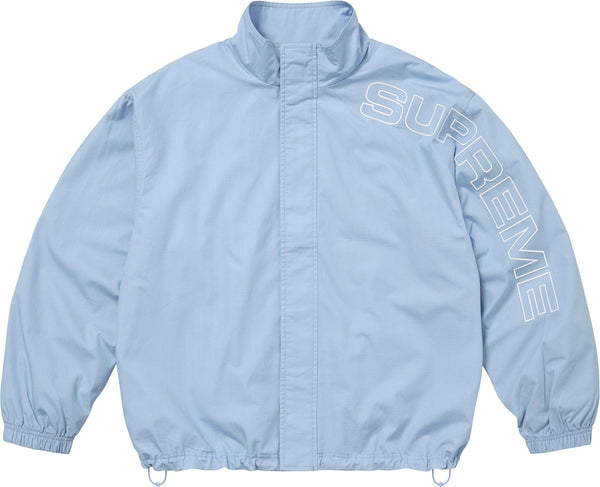 Supreme Spellout Embroidered Track Jacket Light Blue – RIF LA