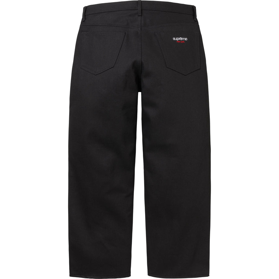 Supreme Baggy Selvedge Jean Black – RIF LA