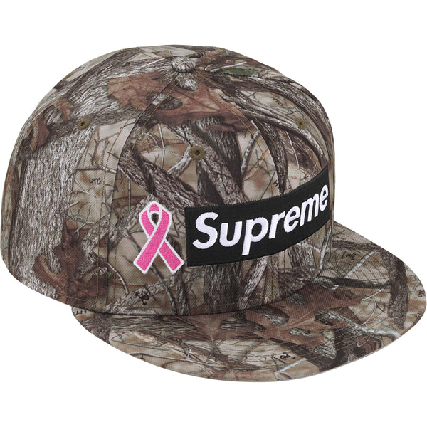 Supreme Breast Cancer Box Logo New Era Fitted True Timber – RIF LA