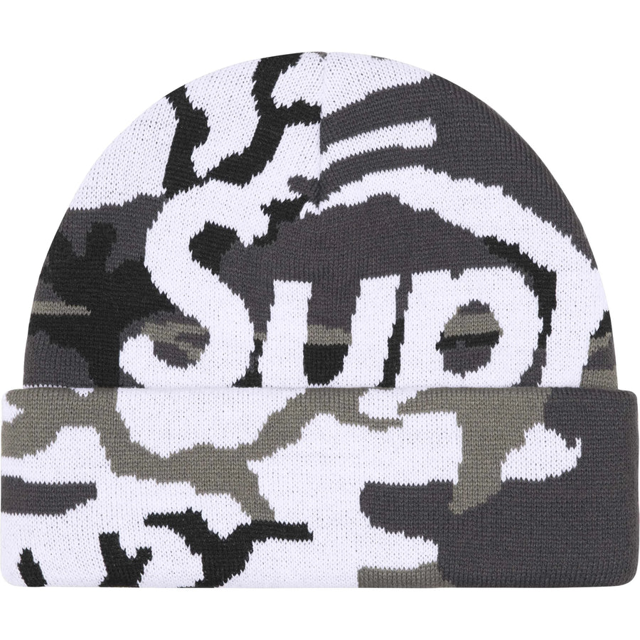 Supreme Big Logo Beanie Snow Camo (FW25) – RIF LA