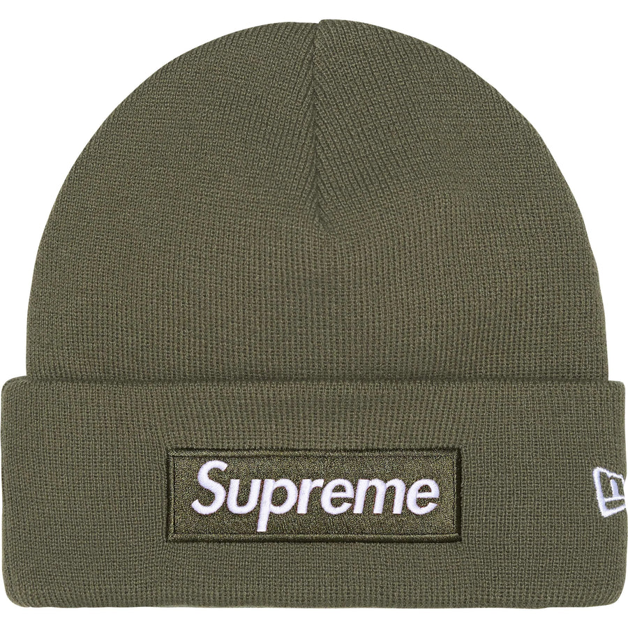 Supreme New Era Box Logo Beanie Olive (FW25) – RIF LA