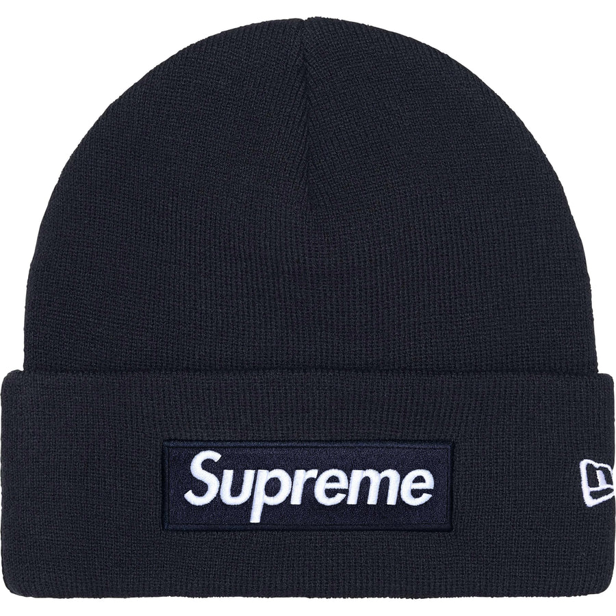 Supreme New Era Box Logo Beanie Navy (FW25) – RIF LA