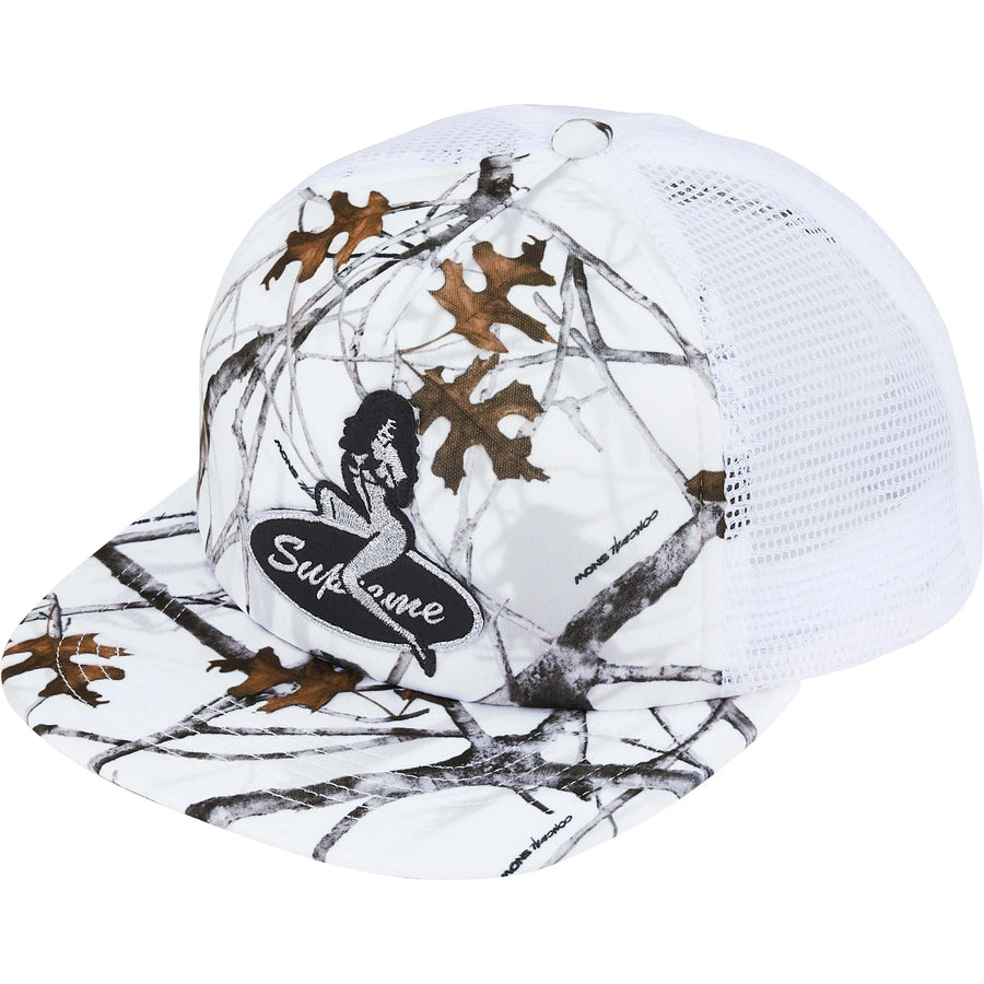 Supreme Pinup Mesh Back 5-Panel Cap White Camo
