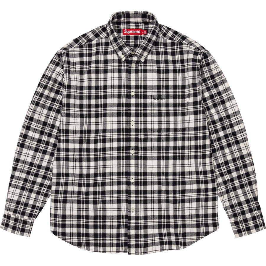 Supreme Plaid Flannel Shirt White – RIF LA