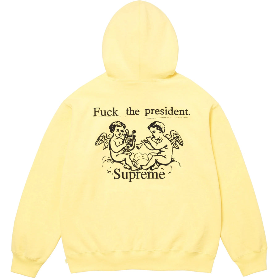 Supreme President FTP Hooded Sweatshirt Yellow