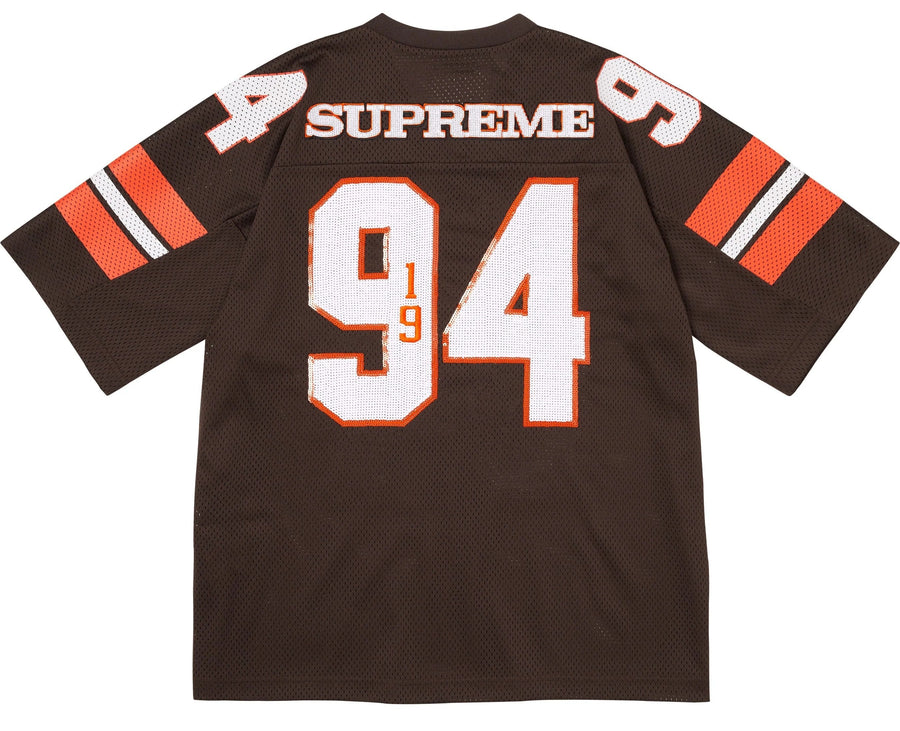 Supreme Sequin Football Jersey Brown