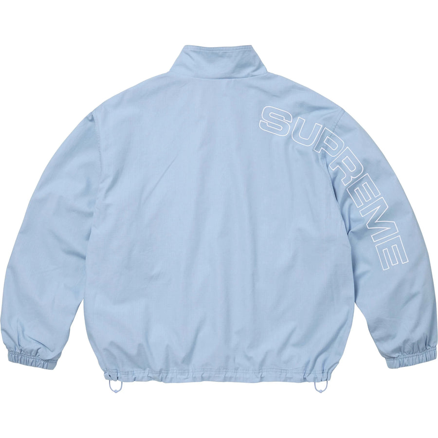 Supreme Spellout Embroidered Track Jacket Light Blue