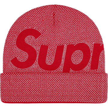 Supreme Studded Knockout Big Logo Beanie Red