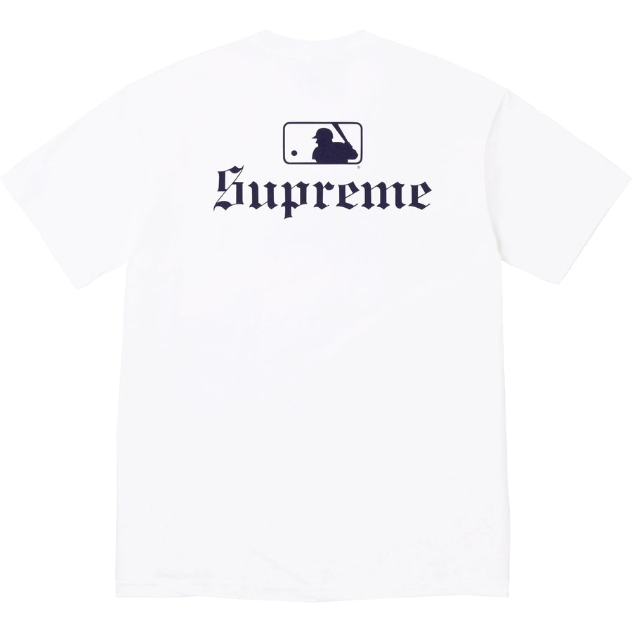 Supreme MLB Teams New York Yankees Tee White – RIF LA