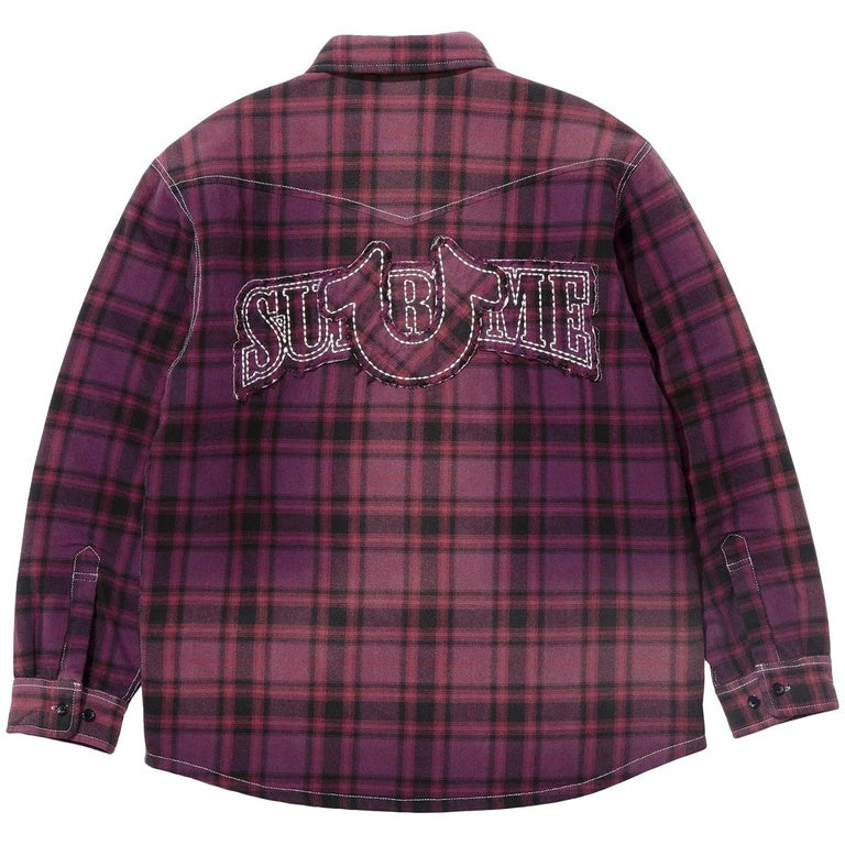 Supreme x True Religion Quilted Plaid Flannel (Purple) – RIF LA