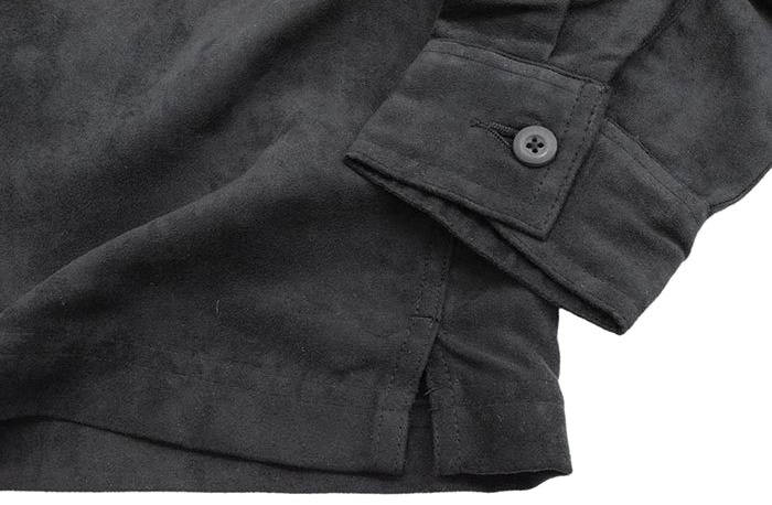 Stussy Micro Suede Work Shirt Black