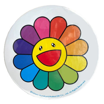 Takashi Murakami Rainbow Flower 6-Inch Button
