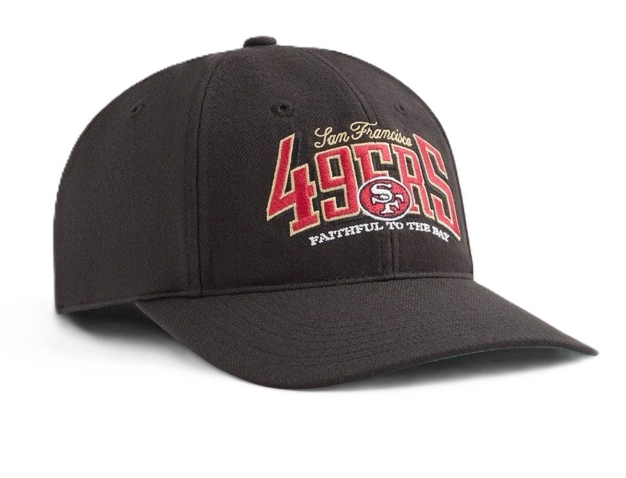 Kith x NFL x '47 Brand San Francisco 49ers Wool Blend Franchise Cap Black