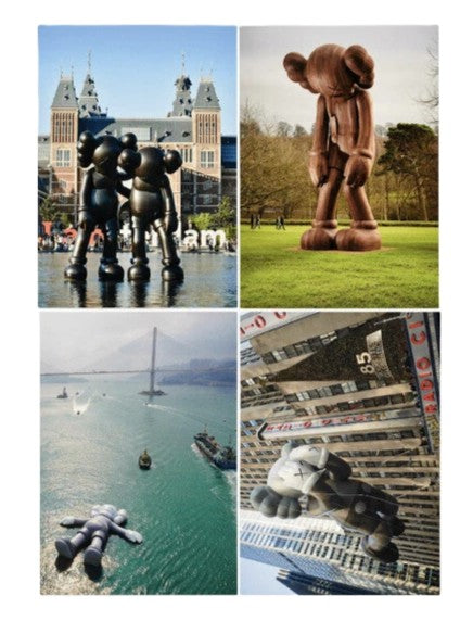 KAWS Sculpture Postcard Set Multi (Set of 4)