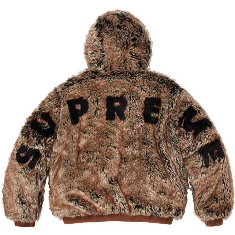 Supreme Reversible Faux Fur Hooded Work Jacket Denim – RIF LA