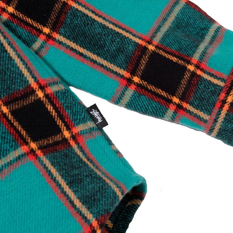 Stussy Ace Plaid Shirt Teal