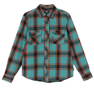 Stussy Ace Plaid Shirt Teal