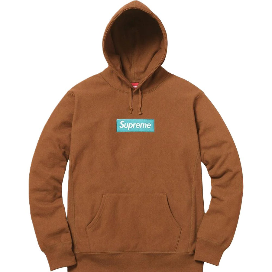 Supreme Box Logo Hooded Sweatshirt (FW17) Rust (WORN)