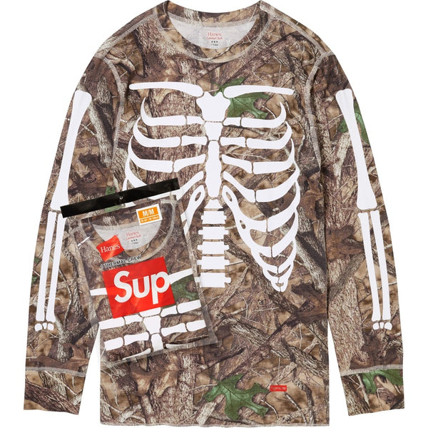 Supreme Hanes Bones Thermal Crew (1 Pack) Realtree Camo – RIF LA