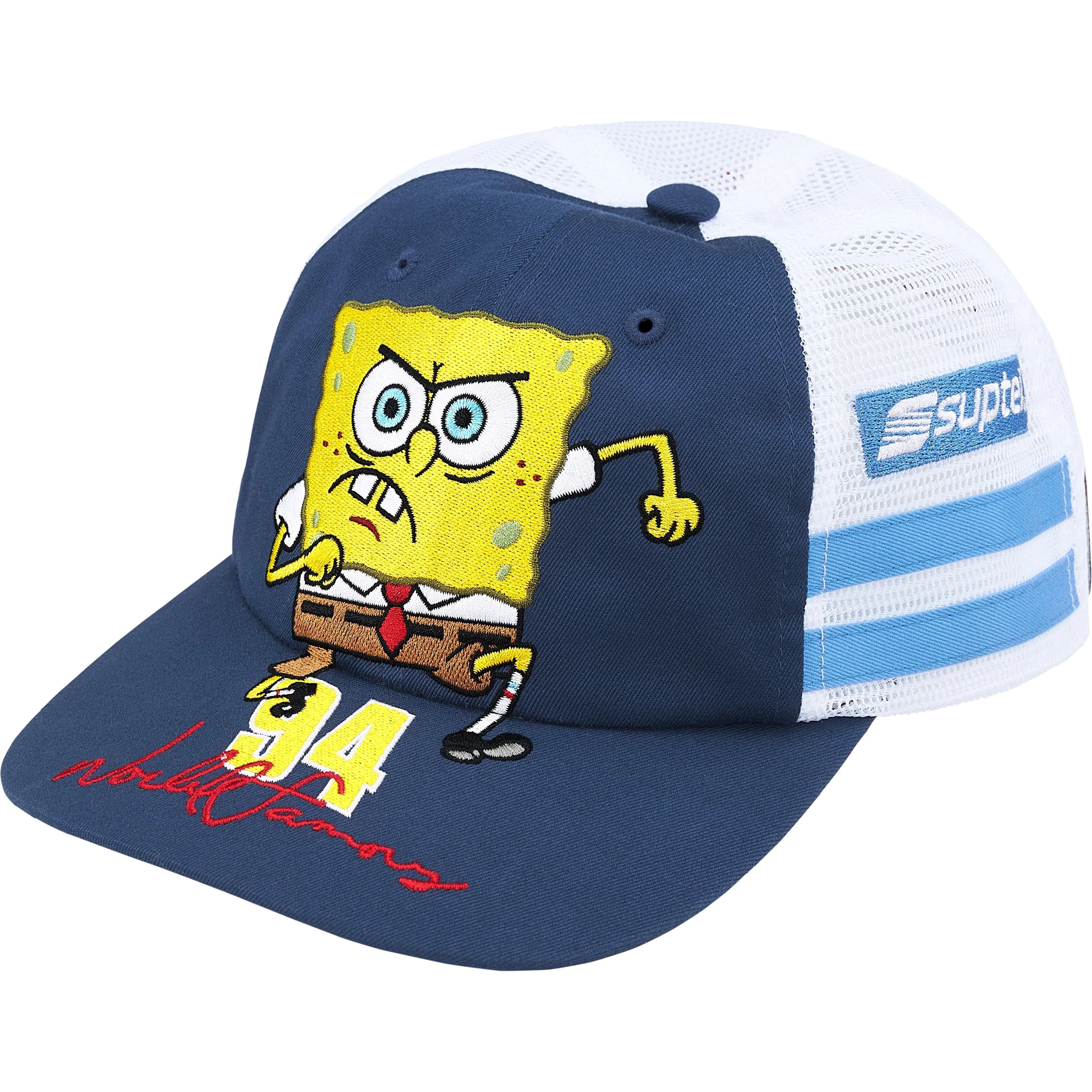 キャップ Supreme SpongeBob Mesh Back 6-Panel navy Supreme SpongeBob SquarePants Jeff Hamilton Mesh Back 6-Panel Navy