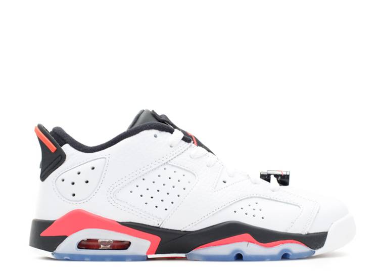 Air Jordan 6 Retro Low White Infrared 23 Black (GS)